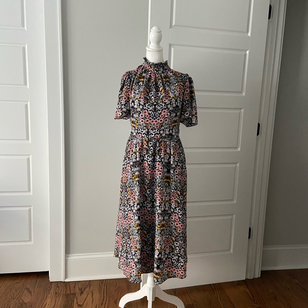 Julia Jordan Flutter Sleeve A Line Dress